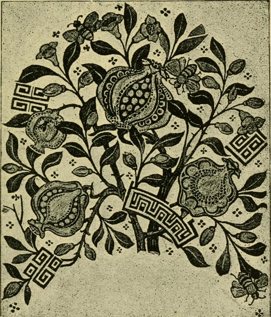 An illustration from Nature in ornament; an enquiry into the natural element in ornamental design & a survey of the ornamental treatment of natural forms, 1902, leaf 312
