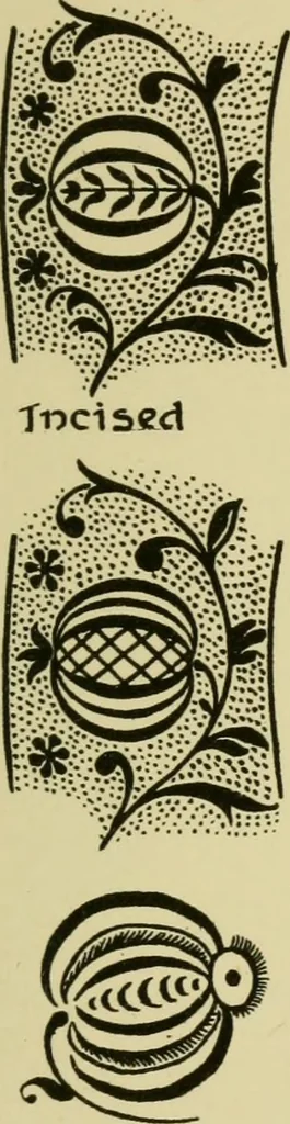 An illustration from Nature in ornament; an enquiry into the natural element in ornamental design & a survey of the ornamental treatment of natural forms, 1902, leaf 314