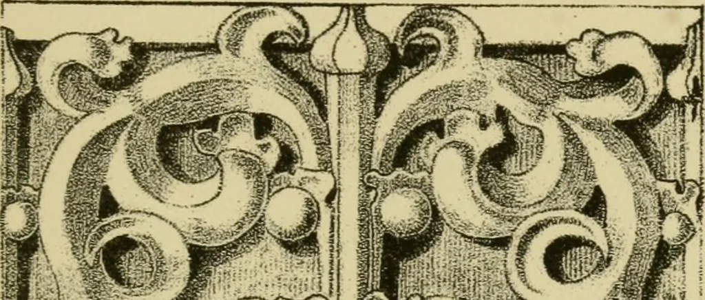 An illustration from Nature in ornament; an enquiry into the natural element in ornamental design & a survey of the ornamental treatment of natural forms, 1902, leaf 318