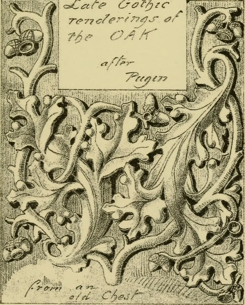 An illustration from Nature in ornament; an enquiry into the natural element in ornamental design & a survey of the ornamental treatment of natural forms, 1902, leaf 318