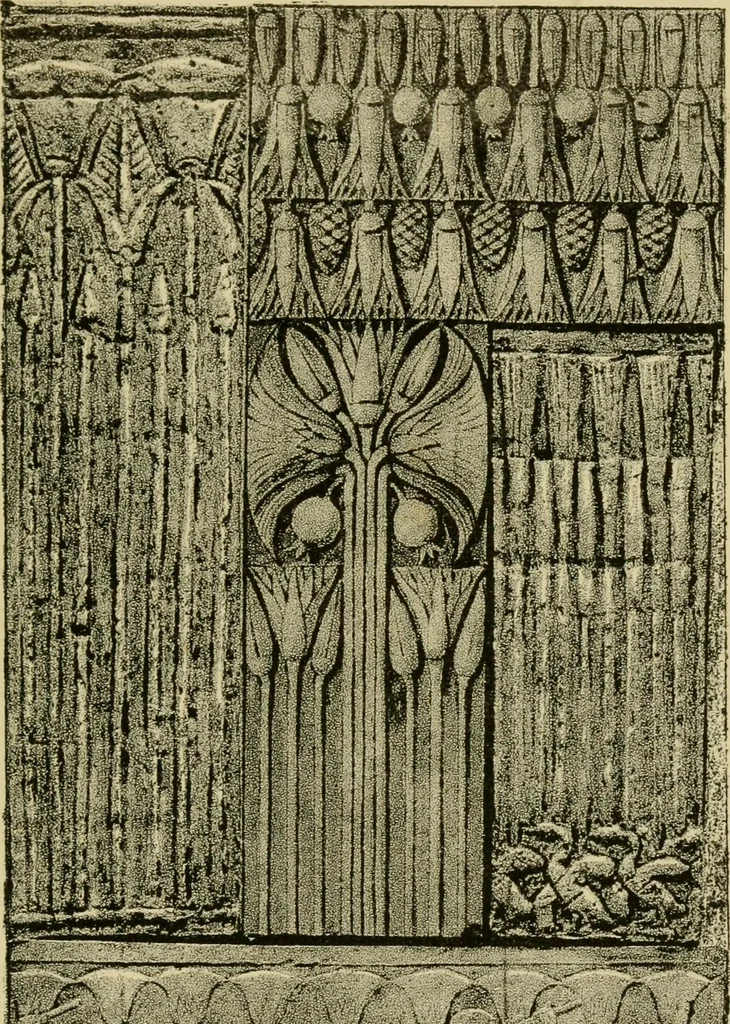 An illustration from Nature in ornament; an enquiry into the natural element in ornamental design & a survey of the ornamental treatment of natural forms, 1902, leaf 338
