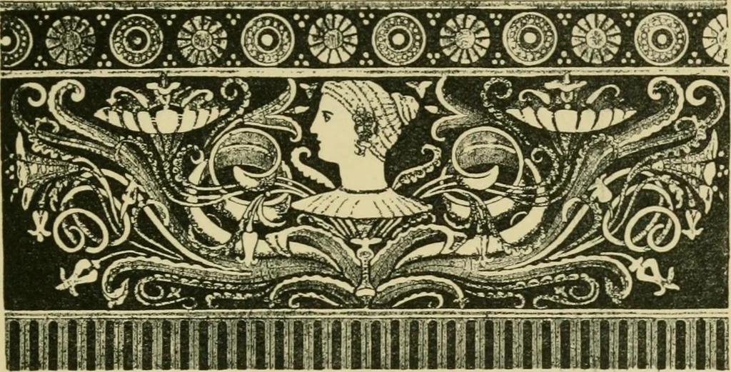An illustration from Nature in ornament; an enquiry into the natural element in ornamental design & a survey of the ornamental treatment of natural forms, 1902, leaf 340