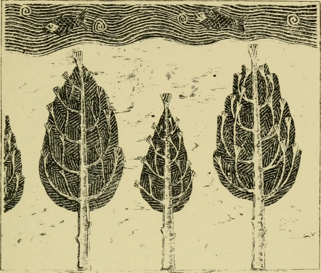An illustration from Nature in ornament; an enquiry into the natural element in ornamental design & a survey of the ornamental treatment of natural forms, 1902, leaf 342