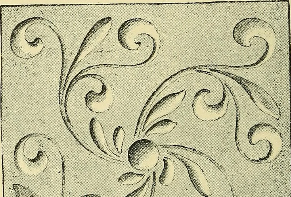 An illustration from Nature in ornament; an enquiry into the natural element in ornamental design & a survey of the ornamental treatment of natural forms, 1902, leaf 345