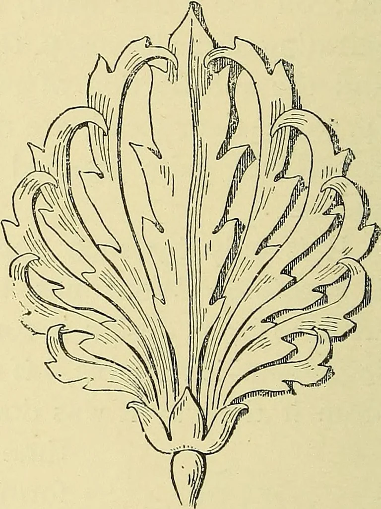 An illustration from Nature in ornament; an enquiry into the natural element in ornamental design & a survey of the ornamental treatment of natural forms, 1902, leaf 361