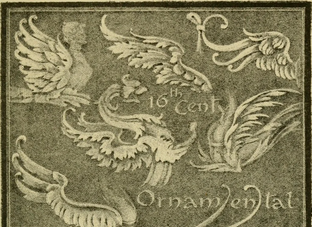An illustration from Nature in ornament; an enquiry into the natural element in ornamental design & a survey of the ornamental treatment of natural forms, 1902, leaf 456