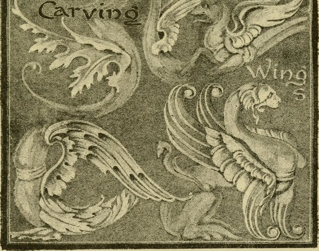 An illustration from Nature in ornament; an enquiry into the natural element in ornamental design & a survey of the ornamental treatment of natural forms, 1902, leaf 456