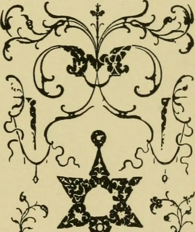 An illustration from Nature in ornament; an enquiry into the natural element in ornamental design & a survey of the ornamental treatment of natural forms, 1902, leaf 494