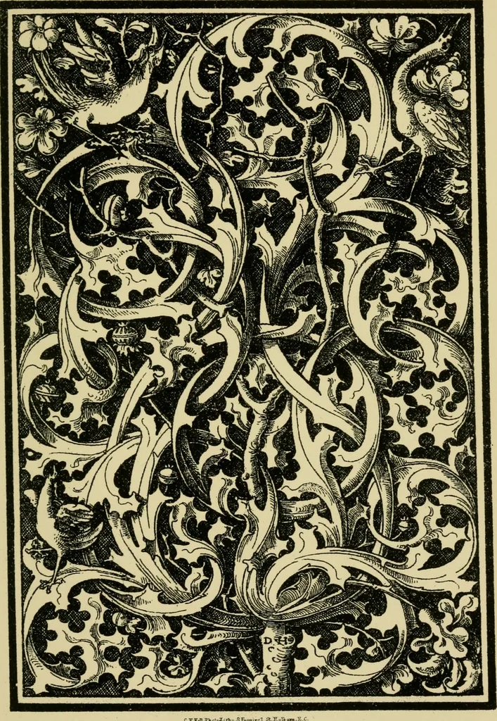An illustration from Nature in ornament; an enquiry into the natural element in ornamental design & a survey of the ornamental treatment of natural forms, 1902, leaf 98