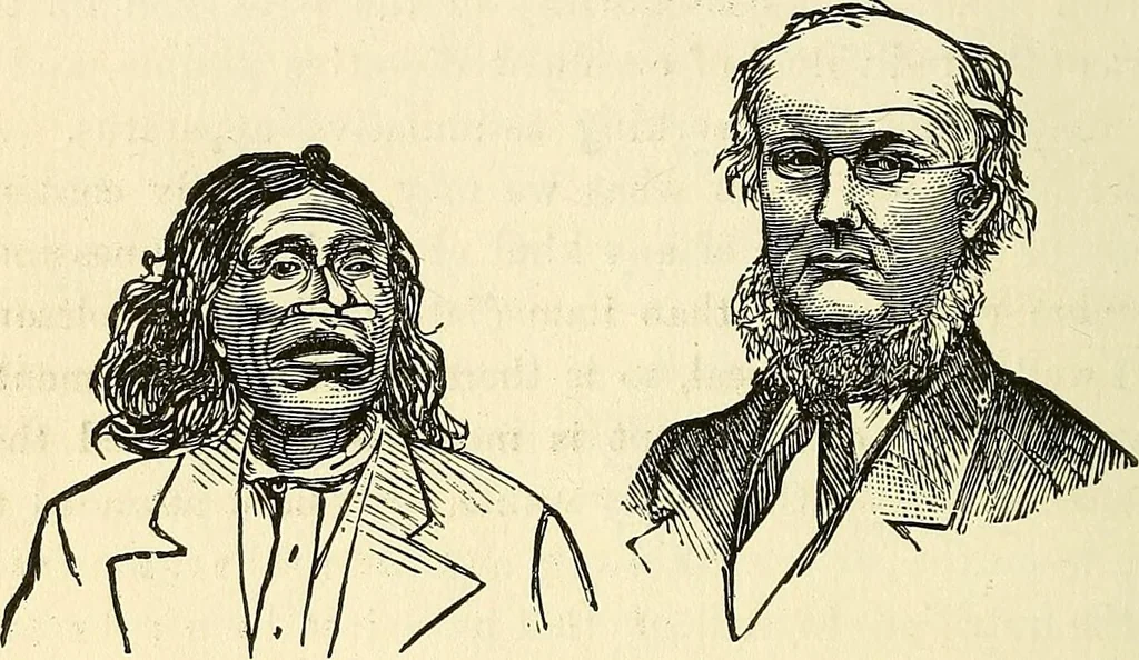 An illustration from Nature's revelations of character; or, physiognomy illustrated. A description of the mental, moral and volitive dispositions of mankind, as manifested in the human form and countenance, 1879, leaf 155