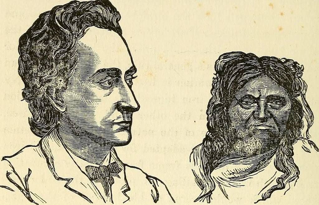 An illustration from Nature's revelations of character; or, physiognomy illustrated. A description of the mental, moral and volitive dispositions of mankind, as manifested in the human form and countenance, 1879, leaf 217