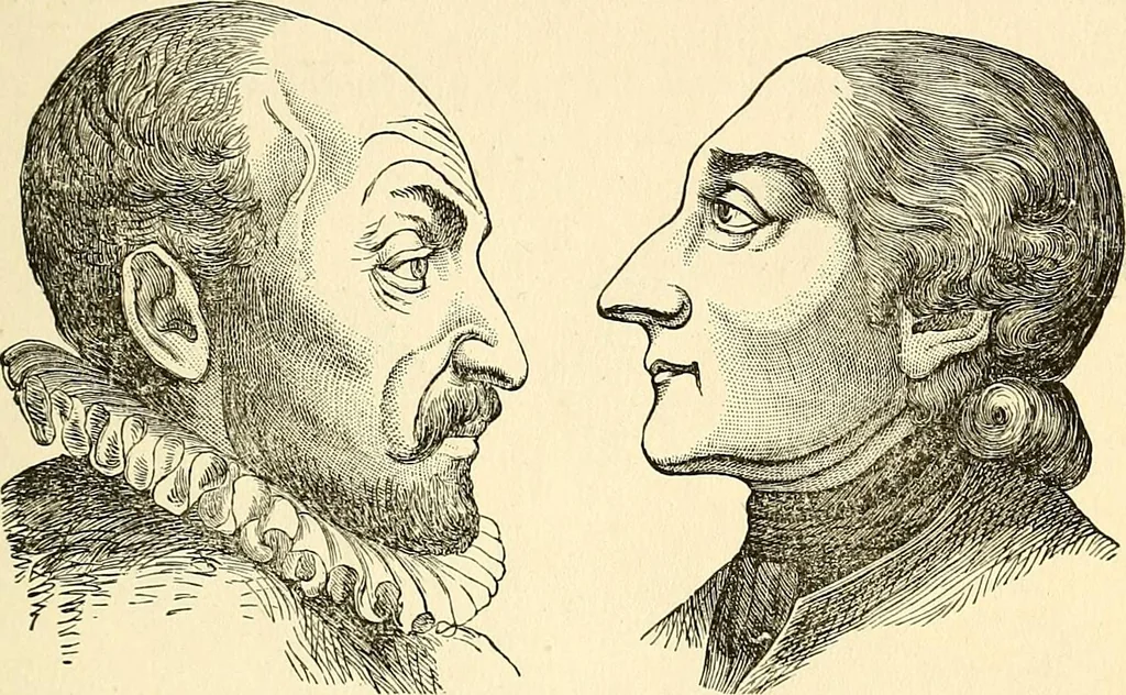 An illustration from Nature's revelations of character; or, physiognomy illustrated. A description of the mental, moral and volitive dispositions of mankind, as manifested in the human form and countenance, 1879, leaf 228