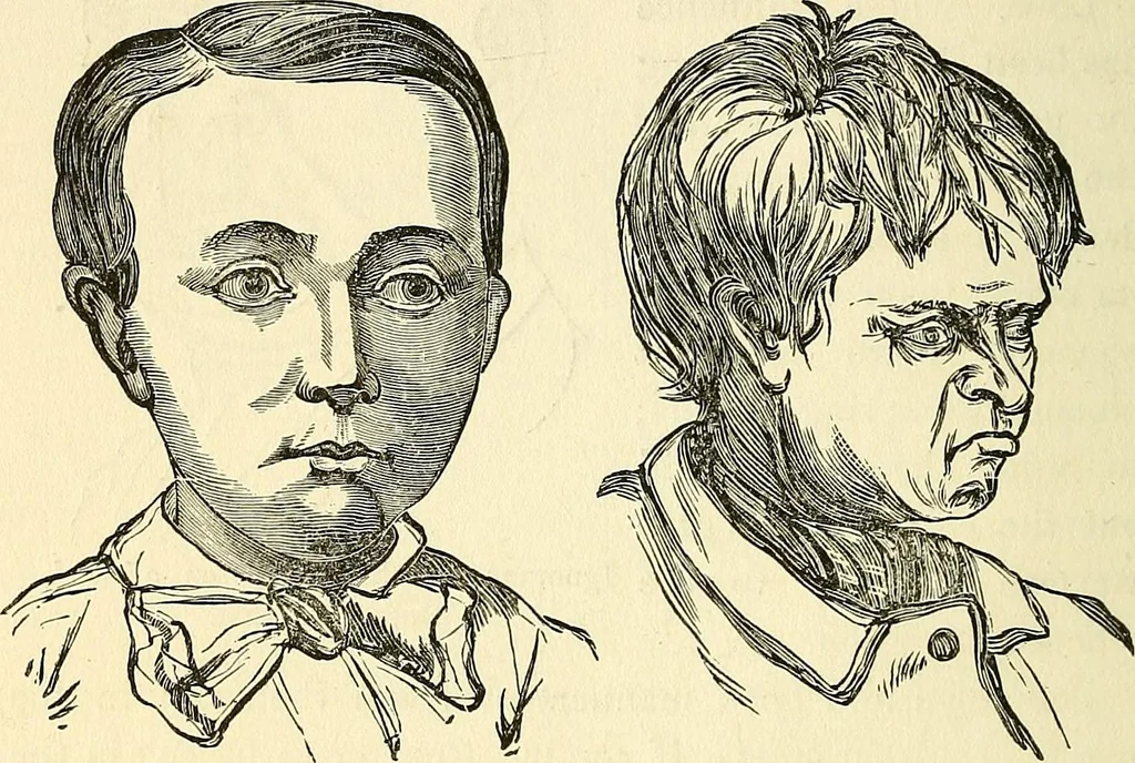 An illustration from Nature's revelations of character; or, physiognomy illustrated. A description of the mental, moral and volitive dispositions of mankind, as manifested in the human form and countenance, 1879, leaf 321