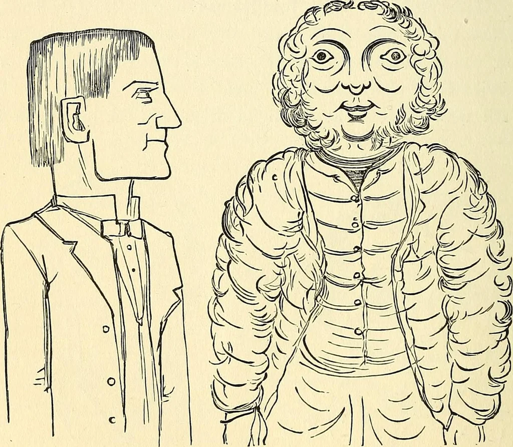 An illustration from Nature's revelations of character; or, physiognomy illustrated. A description of the mental, moral and volitive dispositions of mankind, as manifested in the human form and countenance, 1879, leaf 389