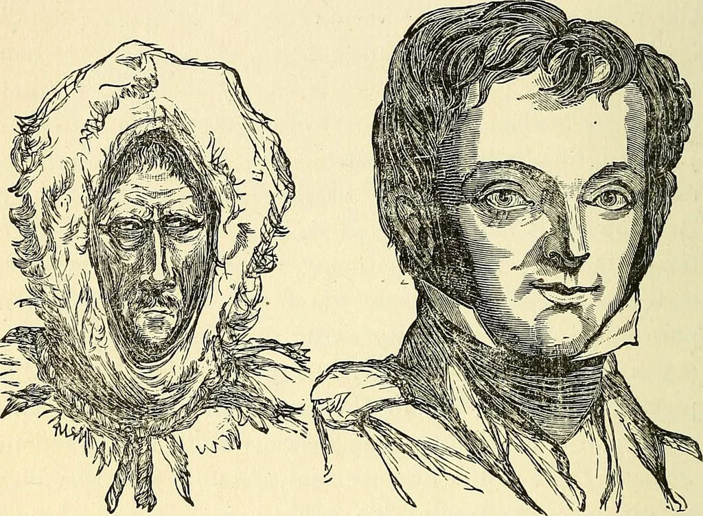An illustration from Nature's revelations of character; or, physiognomy illustrated. A description of the mental, moral and volitive dispositions of mankind, as manifested in the human form and countenance, 1879, leaf 455