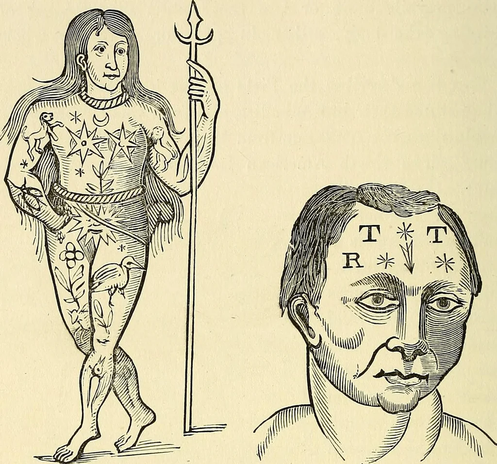 An illustration from Nature's revelations of character; or, physiognomy illustrated. A description of the mental, moral and volitive dispositions of mankind, as manifested in the human form and countenance, 1879, leaf 559