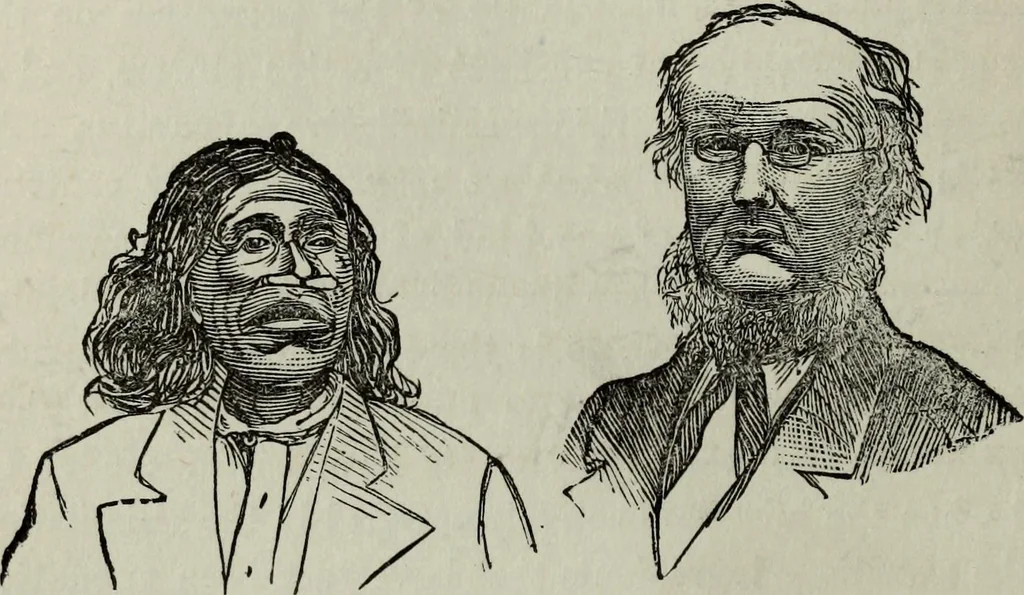 An illustration from Nature's revelations of character, or, Physiognomy illustrated : a description of the mental, moral and volitive dispositions of mankind, as manifested in the human form and countenance, 1887, leaf 155