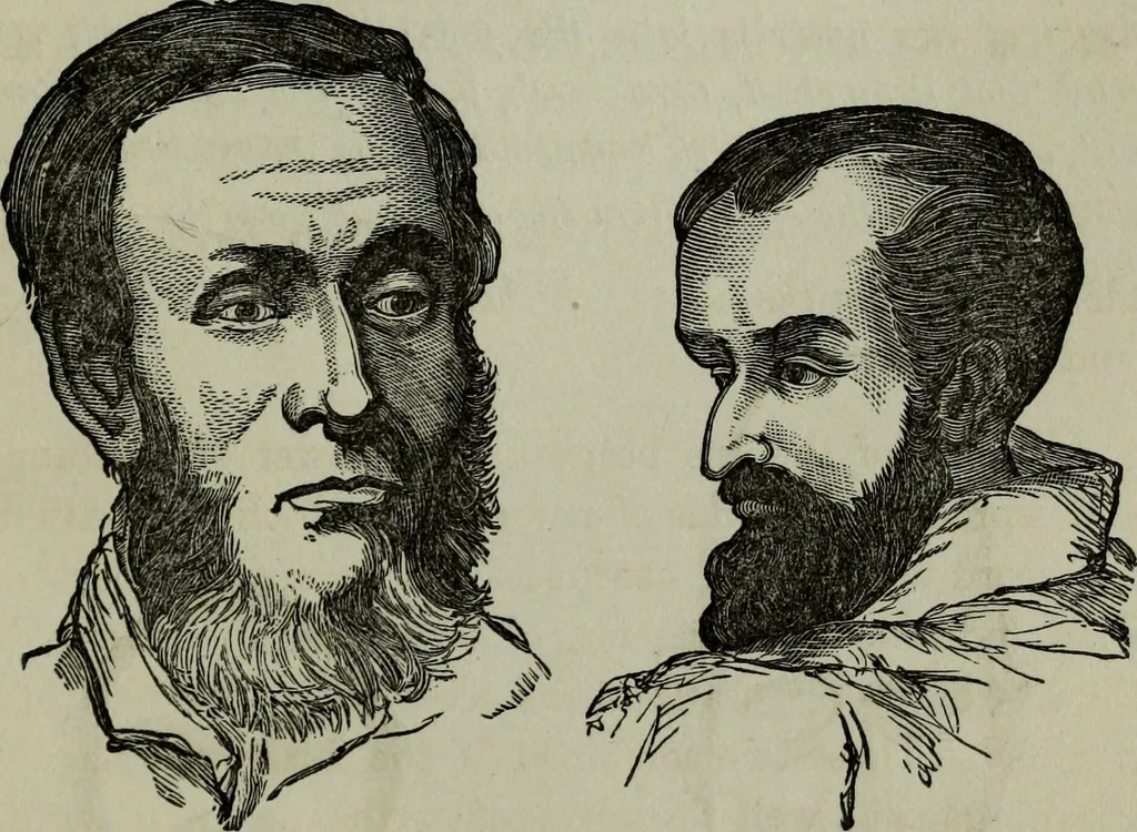 An illustration from Nature's revelations of character, or, Physiognomy illustrated : a description of the mental, moral and volitive dispositions of mankind, as manifested in the human form and countenance, 1887, leaf 194