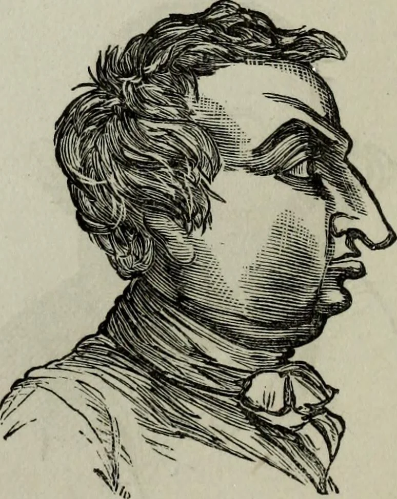 An illustration from Nature's revelations of character, or, Physiognomy illustrated : a description of the mental, moral and volitive dispositions of mankind, as manifested in the human form and countenance, 1887, leaf 253