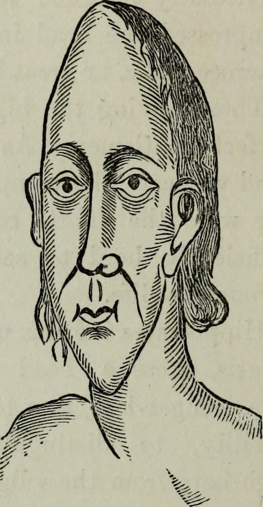 An illustration from Nature's revelations of character, or, Physiognomy illustrated : a description of the mental, moral and volitive dispositions of mankind, as manifested in the human form and countenance, 1887, leaf 537
