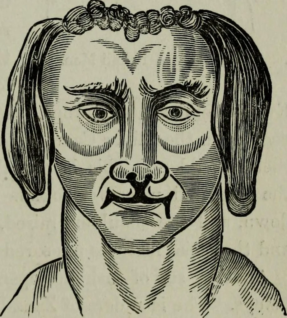 An illustration from Nature's revelations of character, or, Physiognomy illustrated : a description of the mental, moral and volitive dispositions of mankind, as manifested in the human form and countenance, 1887, leaf 540