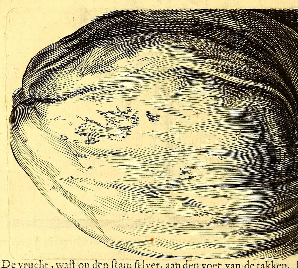 An illustration from Natuurlyke en zedelyke historie van d'eylanden de Voor-Eylanden van Amerika. : Verrijkt met vele schoone platen, die uytheelden d'aller-aanmerkelijkste seldsaamheden die'er in beschreven zijn. : Met eenen Caraïbaanschen Woorden-schat., 1662, leaf 104