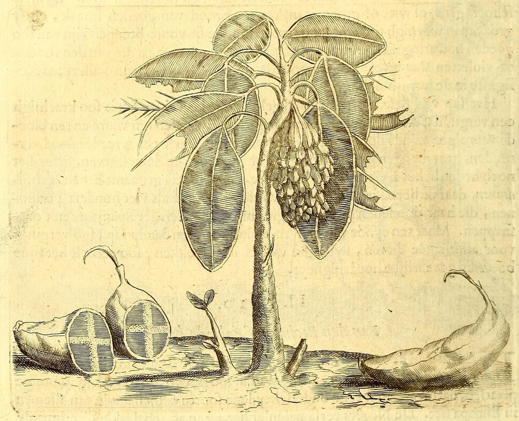 An illustration from Natuurlyke en zedelyke historie van d'eylanden de Voor-Eylanden van Amerika. : Verrijkt met vele schoone platen, die uytheelden d'aller-aanmerkelijkste seldsaamheden die'er in beschreven zijn. : Met eenen Caraïbaanschen Woorden-schat., 1662, leaf 126