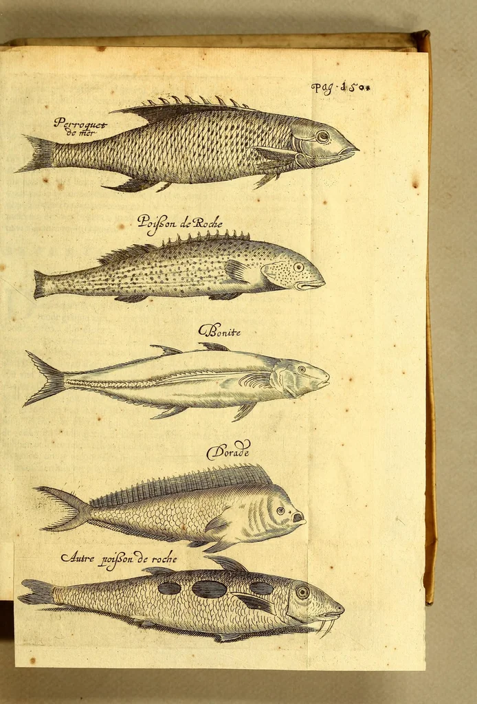 An illustration from Natuurlyke en zedelyke historie van d'eylanden de Voor-Eylanden van Amerika. : Verrijkt met vele schoone platen, die uytheelden d'aller-aanmerkelijkste seldsaamheden die'er in beschreven zijn. : Met eenen Caraïbaanschen Woorden-schat., 1662, leaf 199
