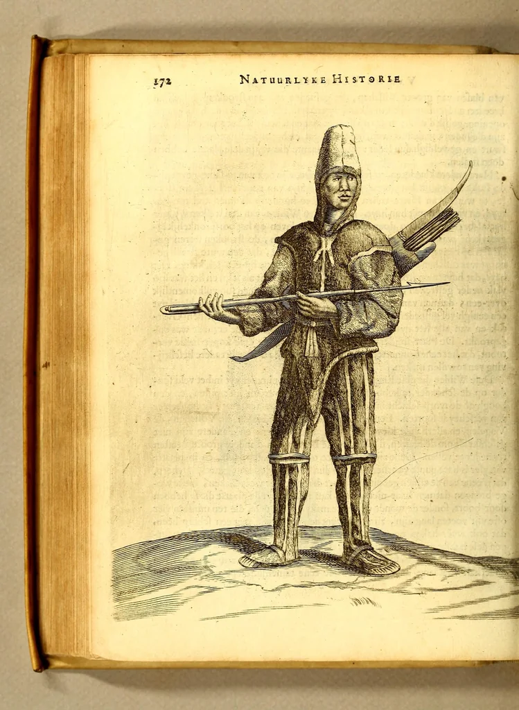 An illustration from Natuurlyke en zedelyke historie van d'eylanden de Voor-Eylanden van Amerika. : Verrijkt met vele schoone platen, die uytheelden d'aller-aanmerkelijkste seldsaamheden die'er in beschreven zijn. : Met eenen Caraïbaanschen Woorden-schat., 1662, leaf 224