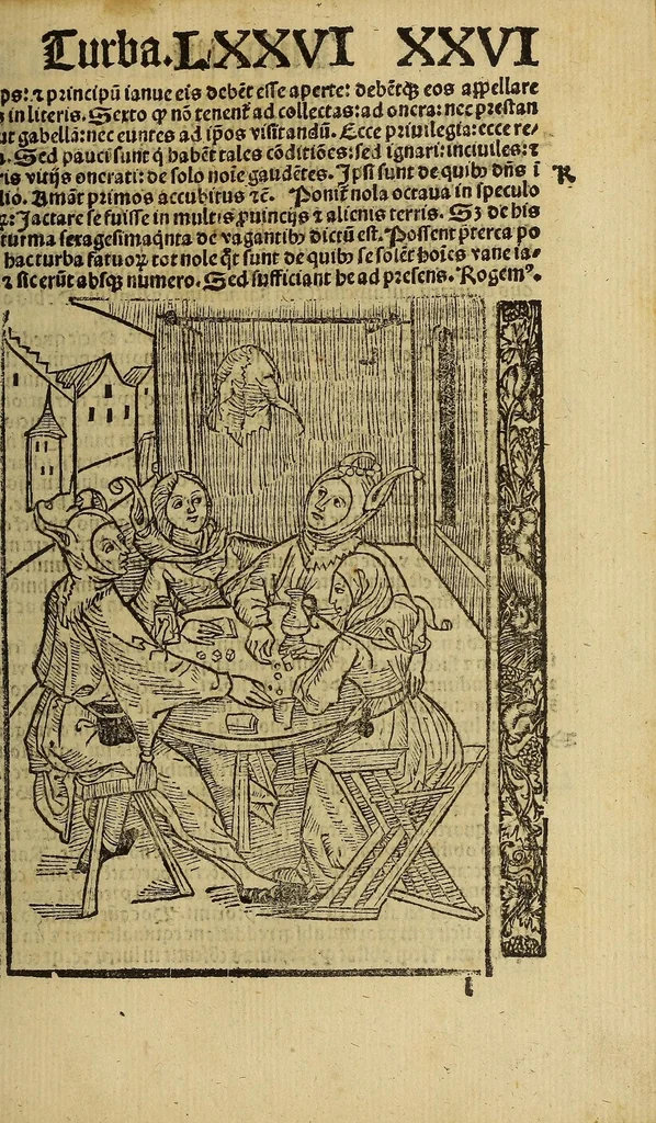 An illustration from Nauicula siue speculu[m] fatuor[um] ... Joannis Geyler Keysersbergii ... in sermones iuxta turmarum seriem diuisa ... a Jacobo Othero diligenter collecta. Compendiosa vite eiusdem descriptio, per Beatum Rhenanum Selestatinum. ., 1511, leaf 401