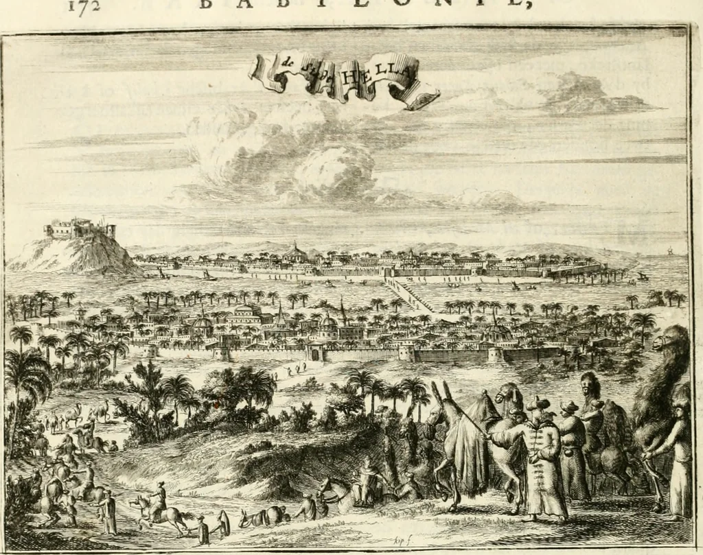 An illustration from Naukeurige beschryving van Asie; behelsende de gewesten van Mesopotamie, Babylonie, Assyrie, Anatolie, of Klein Asie, beneffens eene volkome beschrijving van gansch Gelukkigh, Woest, en Petreesch of Steenigh Arabie.., 1680, leaf 193
