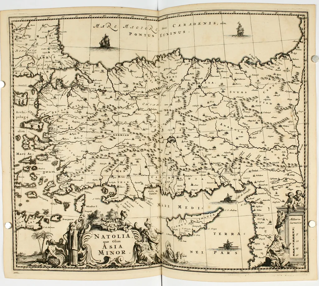 An illustration from Naukeurige beschryving van Asie; behelsende de gewesten van Mesopotamie, Babylonie, Assyrie, Anatolie, of Klein Asie, beneffens eene volkome beschrijving van gansch Gelukkigh, Woest, en Petreesch of Steenigh Arabie.., 1680, leaf 297