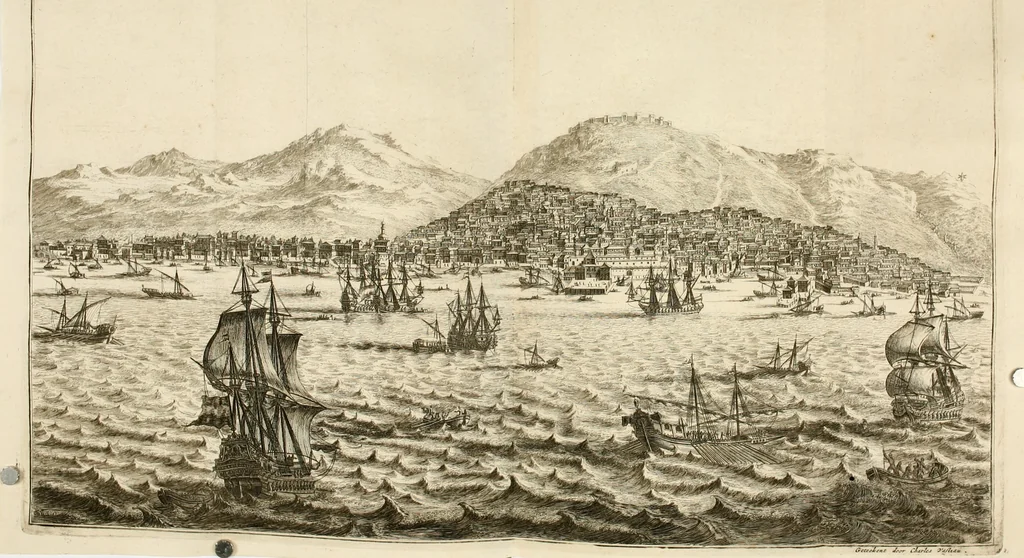 An illustration from Naukeurige beschryving van Asie; behelsende de gewesten van Mesopotamie, Babylonie, Assyrie, Anatolie, of Klein Asie, beneffens eene volkome beschrijving van gansch Gelukkigh, Woest, en Petreesch of Steenigh Arabie.., 1680, leaf 337
