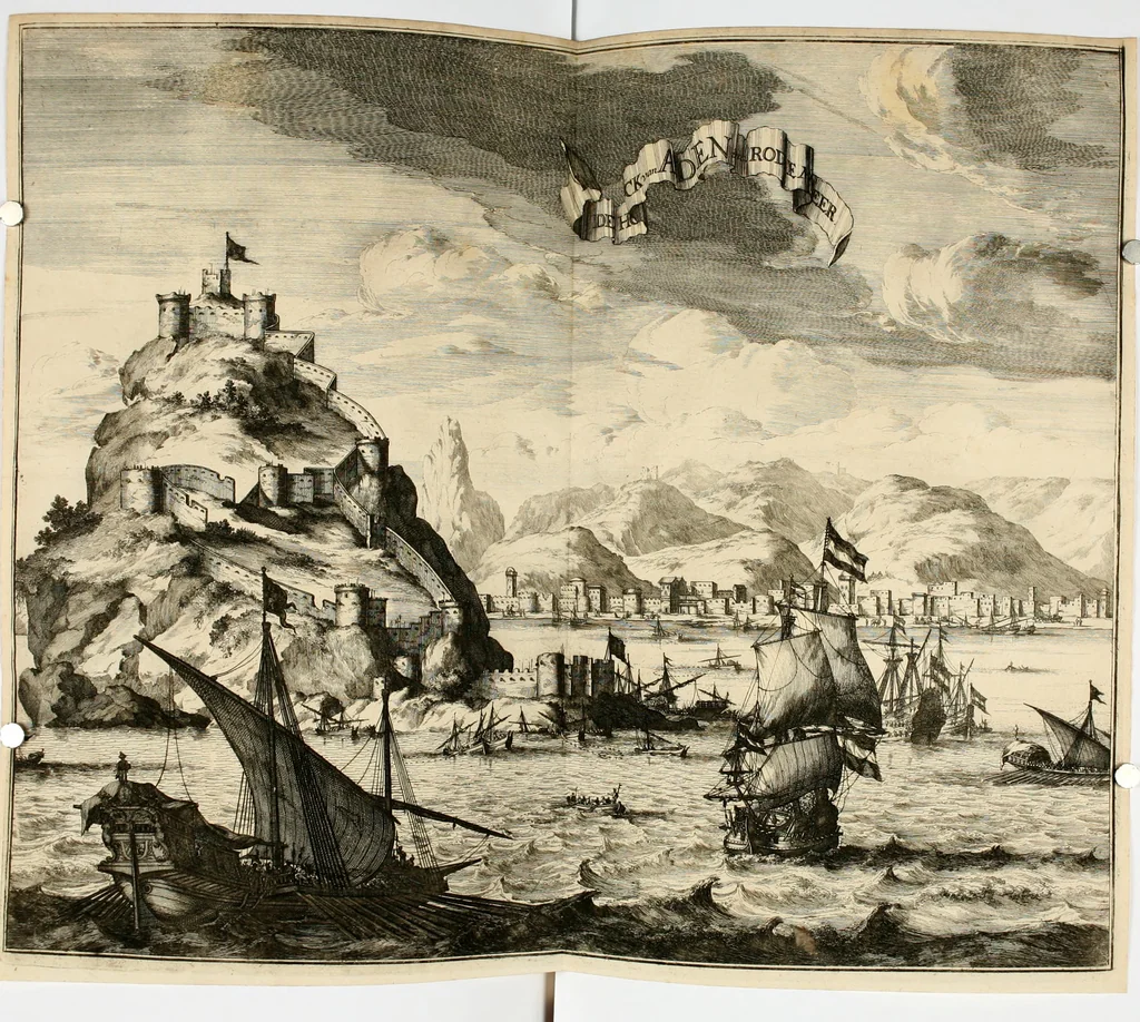 An illustration from Naukeurige beschryving van Asie; behelsende de gewesten van Mesopotamie, Babylonie, Assyrie, Anatolie, of Klein Asie, beneffens eene volkome beschrijving van gansch Gelukkigh, Woest, en Petreesch of Steenigh Arabie.., 1680, leaf 425