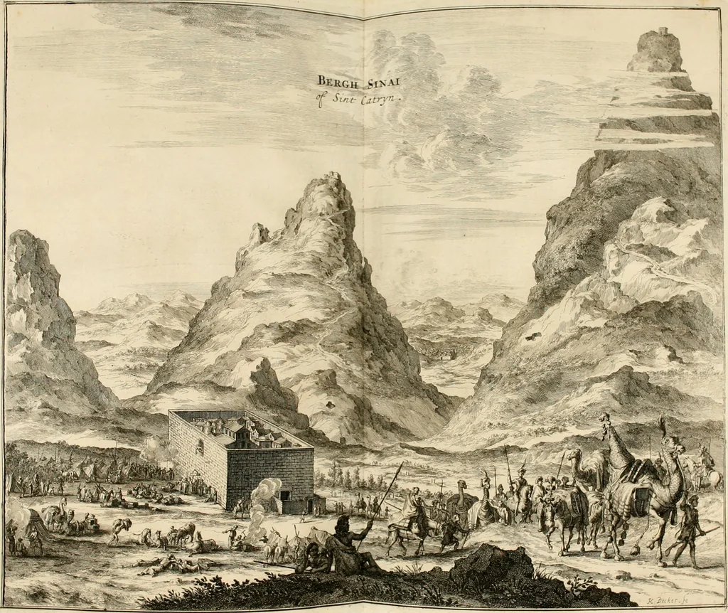 An illustration from Naukeurige beschryving van Asie; behelsende de gewesten van Mesopotamie, Babylonie, Assyrie, Anatolie, of Klein Asie, beneffens eene volkome beschrijving van gansch Gelukkigh, Woest, en Petreesch of Steenigh Arabie.., 1680, leaf 489