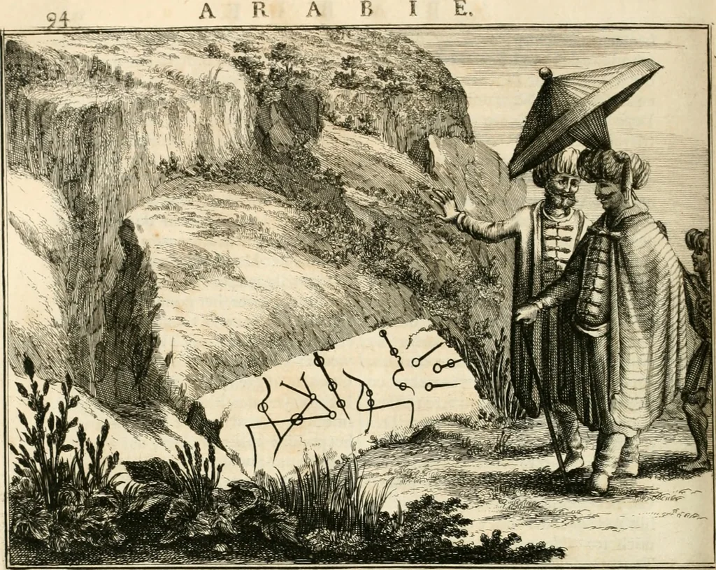 An illustration from Naukeurige beschryving van Asie; behelsende de gewesten van Mesopotamie, Babylonie, Assyrie, Anatolie, of Klein Asie, beneffens eene volkome beschrijving van gansch Gelukkigh, Woest, en Petreesch of Steenigh Arabie.., 1680, leaf 499