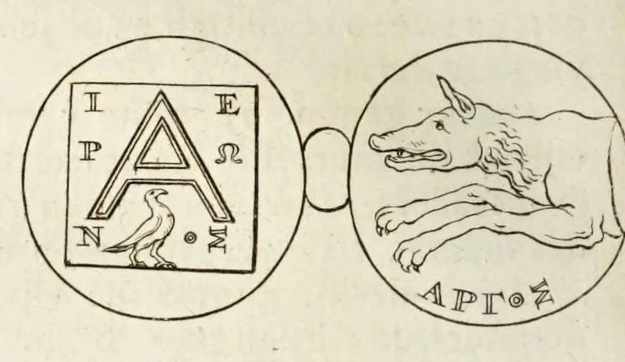 An illustration from Naukeurige beschryving van Morea, eertijts Peloponnesus; en de eilanden, gelegen onder de kusten van Morea, en binnen en buiten de golf van Venetien: waer onder de voornaemste Korfu, Cefalonia, Sant Maura, Zanten, en andere in grooten getale. Behelzende derzelver landschappen, steden, rivieren, poelen, bergen, gewassen, dieren, &c. Met de kaerten van Morea, golf van Venetien, en verscheide eilanden: beneffens afbeeldingen van steden en kastelen, als Patrasso, Modon, Koron, Navarino, Napoli di Romania en Malvasia, Korinthen, Misitra, &c, 1688, leaf 192