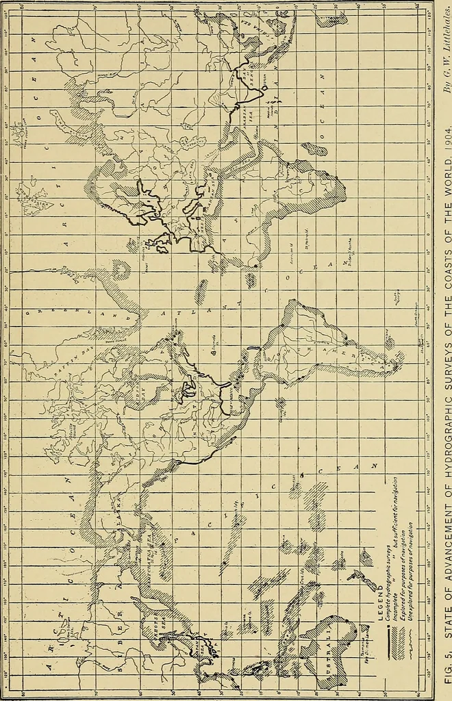 An illustration from Nautical charts, 1908, leaf 42