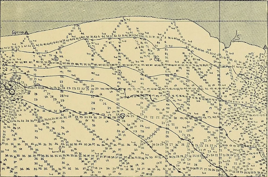 An illustration from Nautical charts, 1908, leaf 82