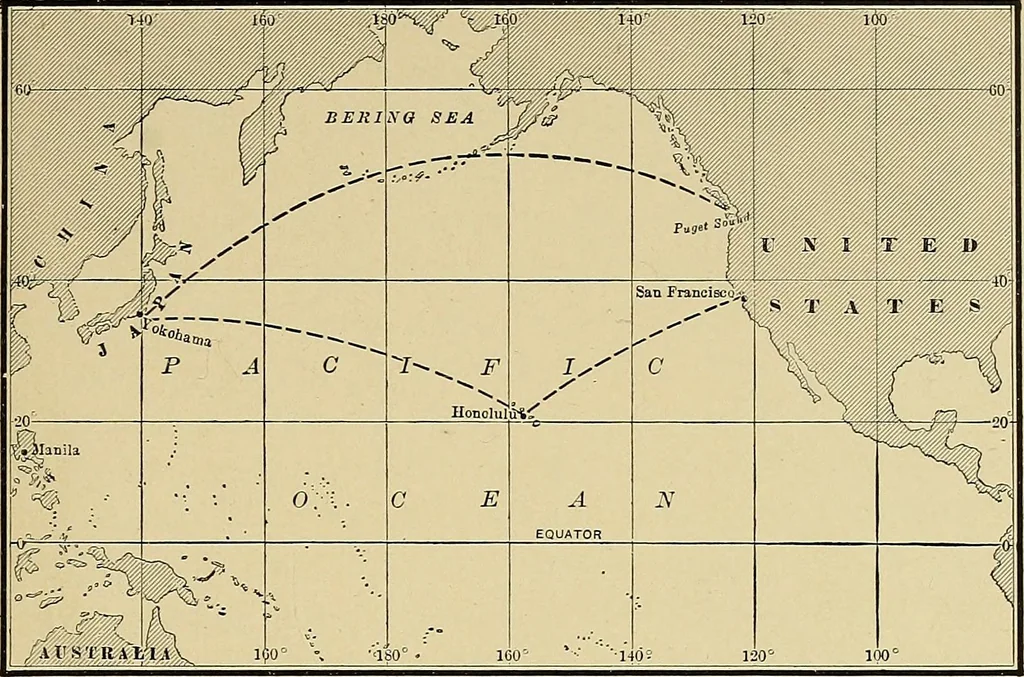 An illustration from Nautical charts, 1908, leaf 88