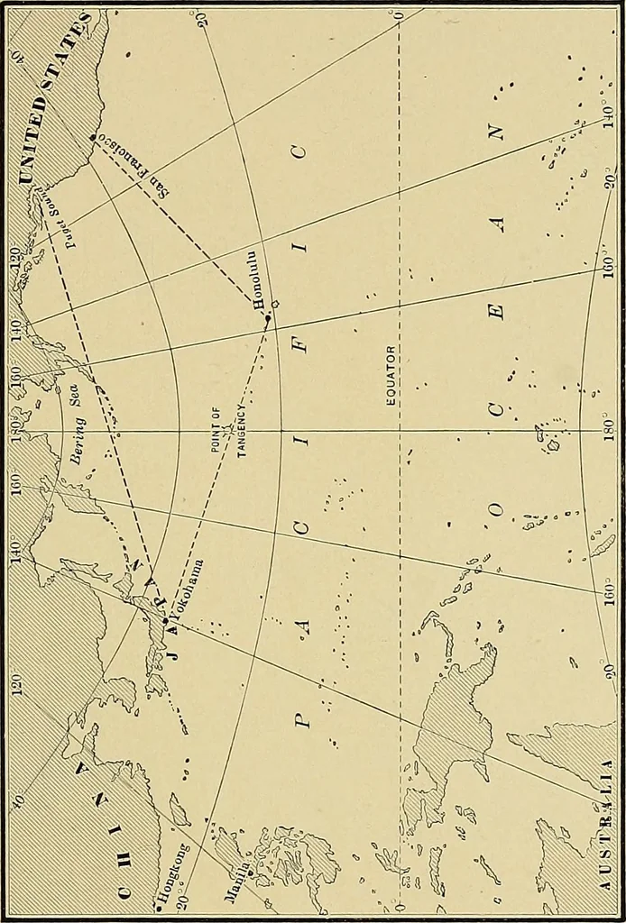 An illustration from Nautical charts, 1908, leaf 92