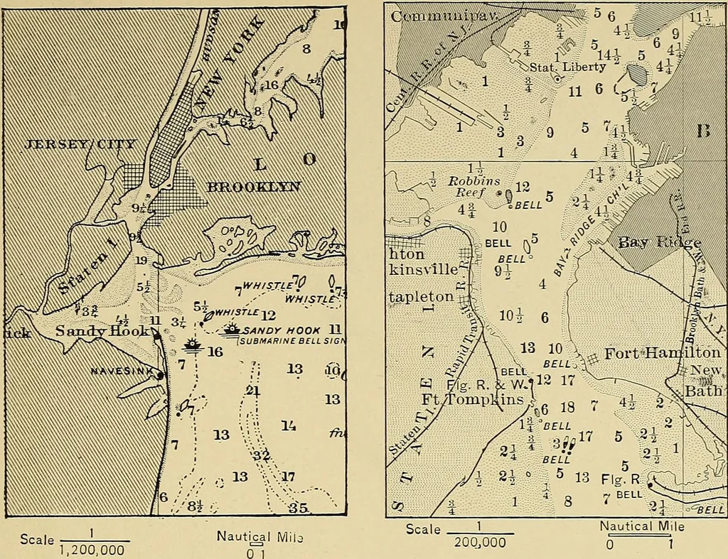 An illustration from Nautical charts, 1908, leaf 98