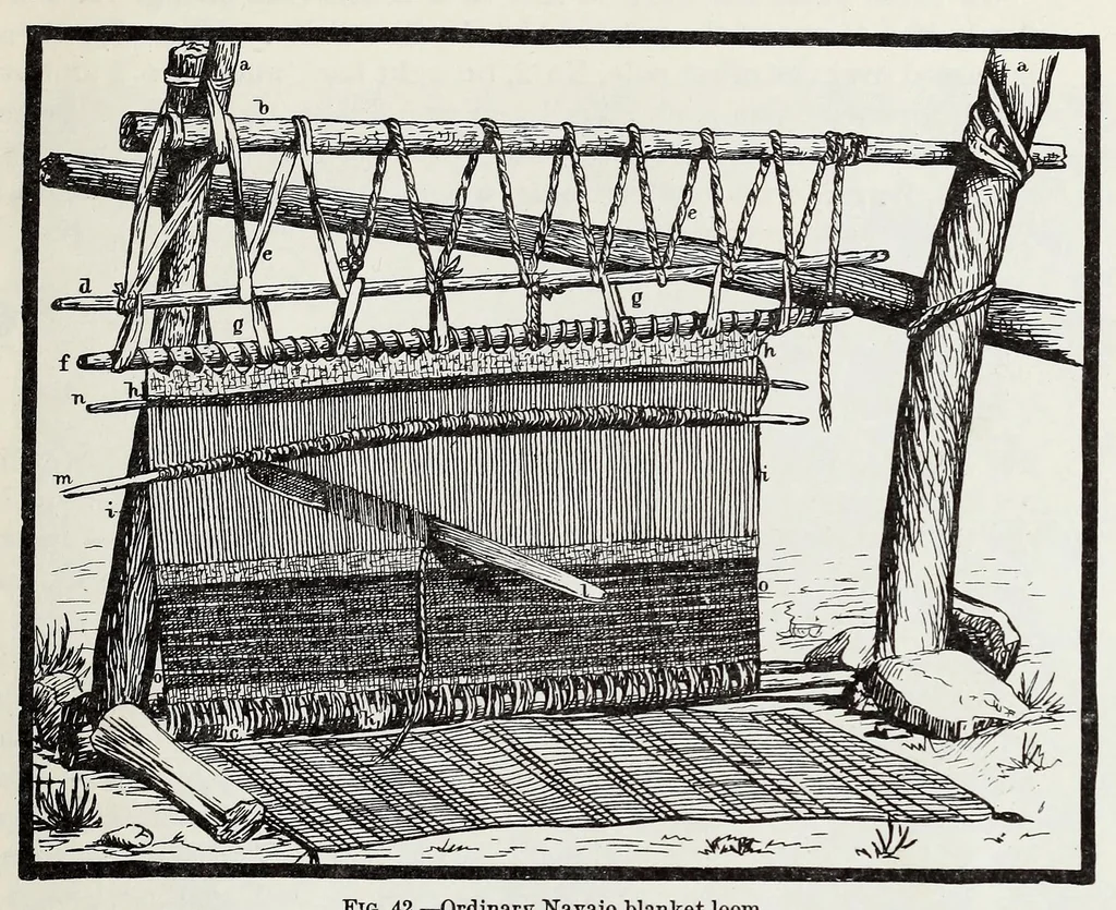An illustration from Navajo weavers, 1884, leaf 15
