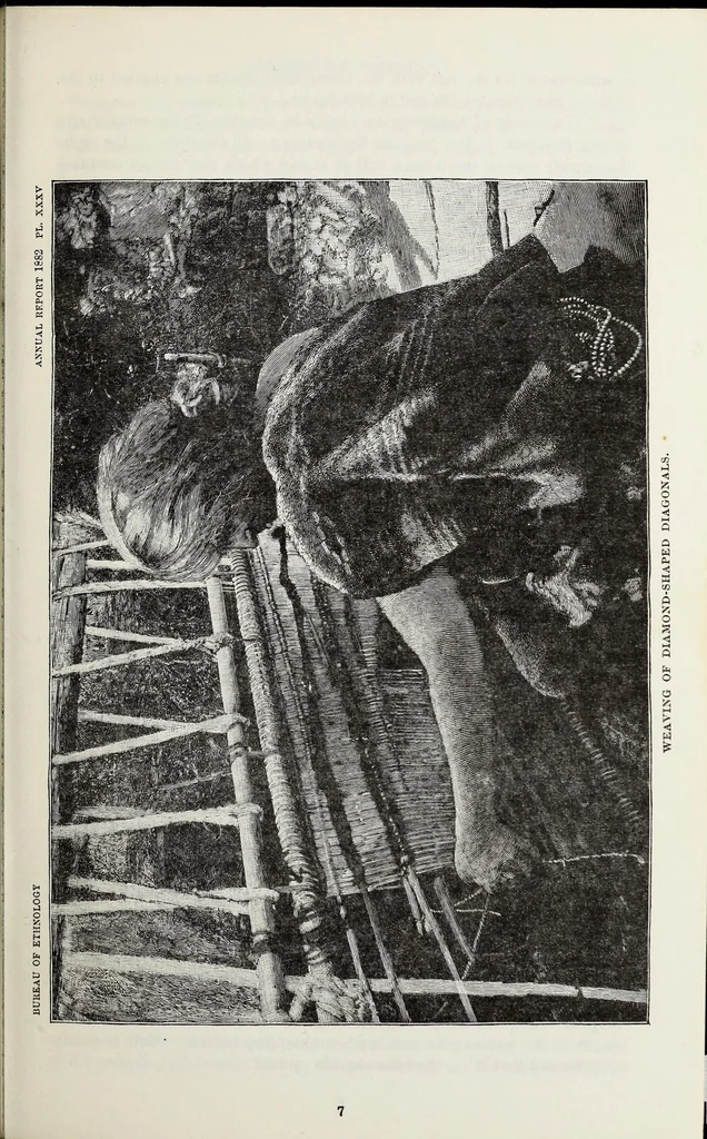 An illustration from Navajo weavers, 1884, leaf 17