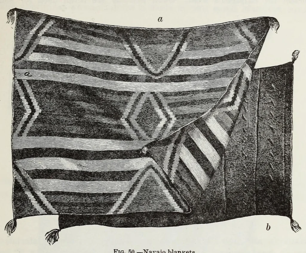 An illustration from Navajo weavers, 1884, leaf 25
