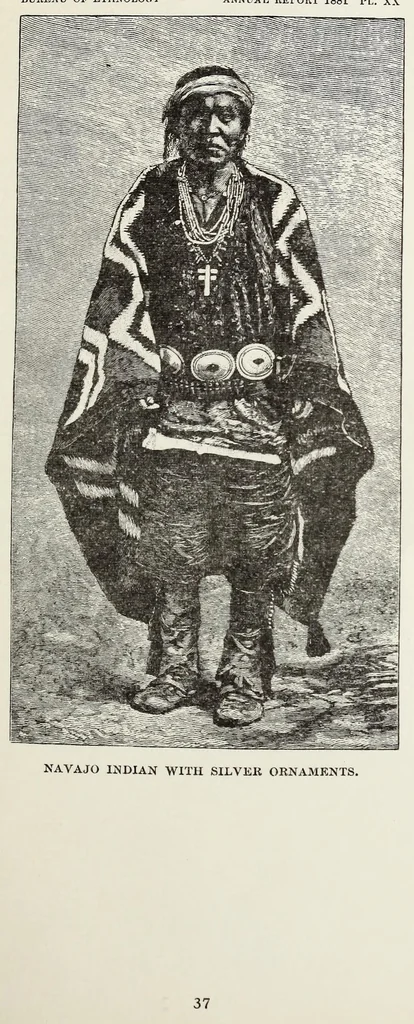 An illustration from Navajo weavers, 1884, leaf 47