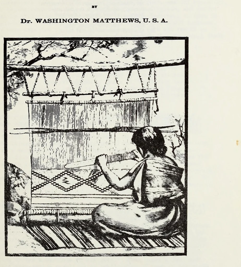 An illustration from Navajo weavers, 1884, leaf 5