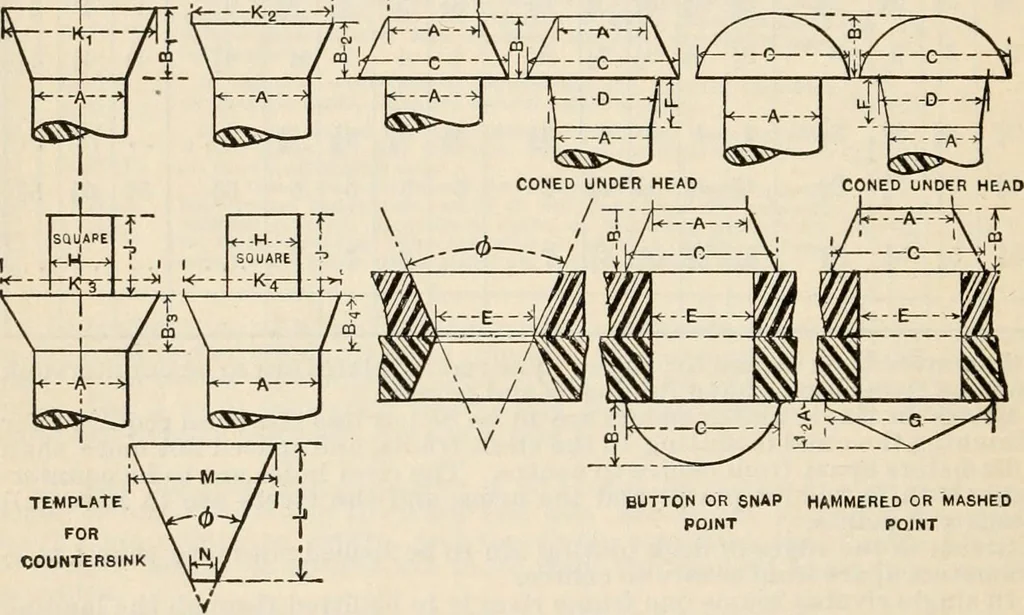 An illustration from The naval constructor: a vade mecum of ship design for students, naval architects, shipbuilders and owners, marine superintendents, engineers and draughtsmen, 1904, leaf 277