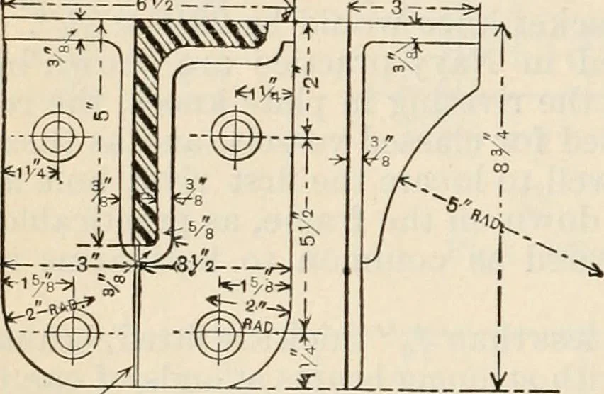 An illustration from The naval constructor: a vade mecum of ship design for students, naval architects, shipbuilders and owners, marine superintendents, engineers and draughtsmen, 1904, leaf 315