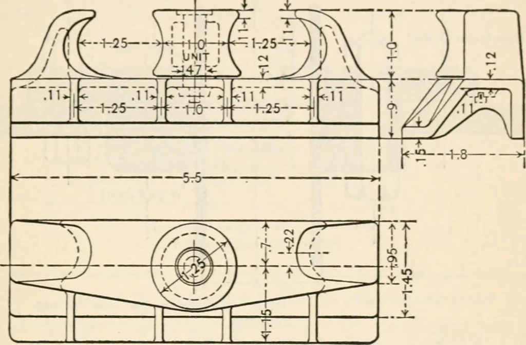 An illustration from The naval constructor: a vade mecum of ship design for students, naval architects, shipbuilders and owners, marine superintendents, engineers and draughtsmen, 1904, leaf 362